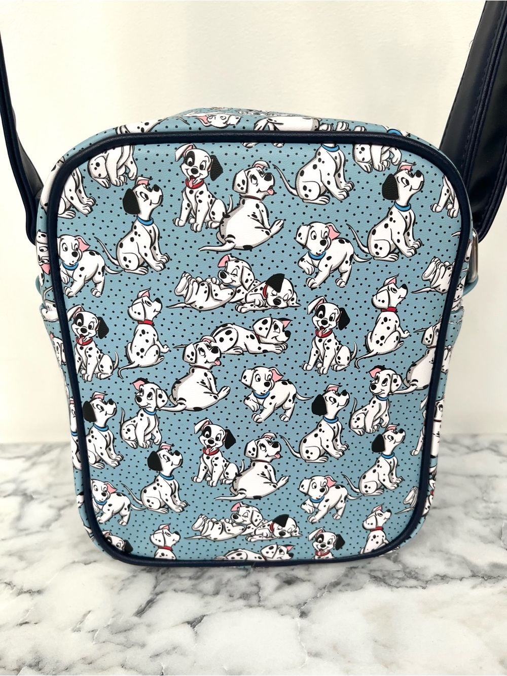 Loungefly Disney 101 Dalmatians Light Blue Crossbody Bag - Picture 2 of 13